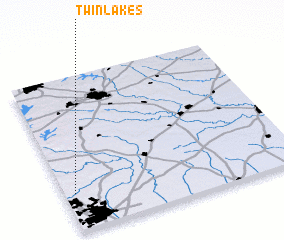 3d view of Twin Lakes