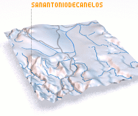 3d view of San Antonio de Canelos