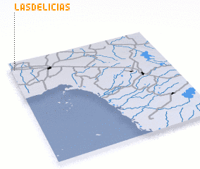 3d view of Las Delicias