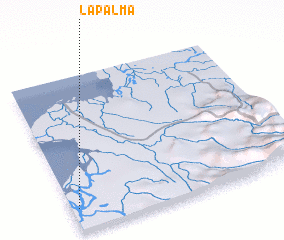 3d view of La Palma