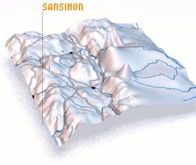 3d view of San Simón