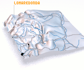 3d view of Loma Redonda