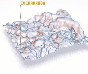 3d view of Cochabamba