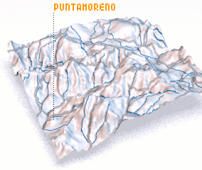 3d view of Punta Moreno