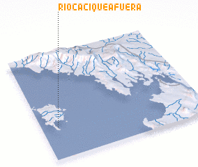 3d view of Río Cacique Afuera