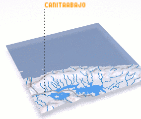 3d view of Cañita Abajo