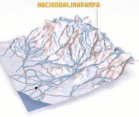 3d view of Hacienda Lima Pampa
