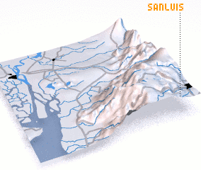 3d view of San Luis