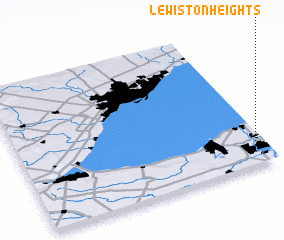 3d view of Lewiston Heights
