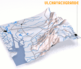 3d view of Ulchayacu Grande