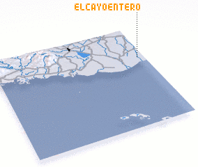 3d view of El Cayo Entero