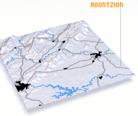 3d view of Mount Zion