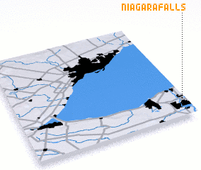 3d view of Niagara Falls