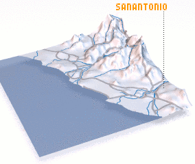 3d view of San Antonio