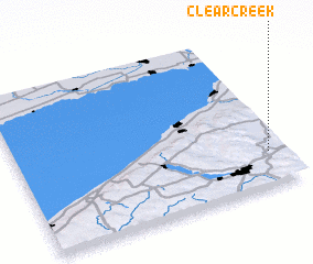 3d view of Clear Creek