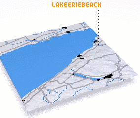 3d view of Lake Erie Beach