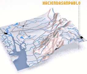 3d view of Hacienda San Pablo