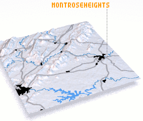 3d view of Montrose Heights