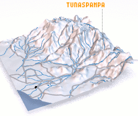 3d view of Tunaspampa