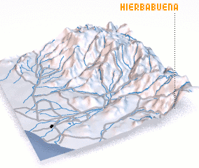 3d view of Hierba Buena