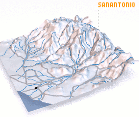 3d view of San Antonio