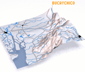 3d view of Bucay Chico