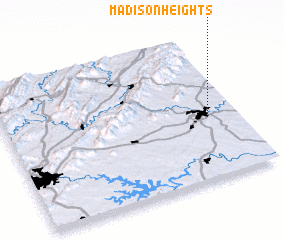3d view of Madison Heights