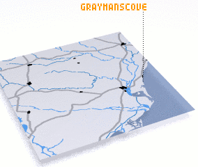 3d view of Gray Mans Cove