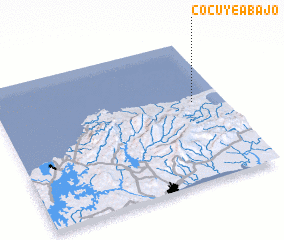 3d view of Cocuyé Abajo