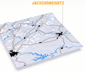 3d view of Jackson Heights