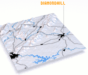 3d view of Diamond Hill