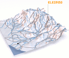 3d view of El Espino