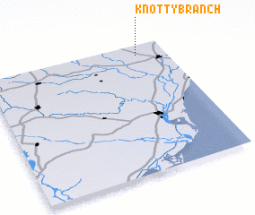 3d view of Knotty Branch