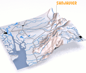 3d view of San Javier