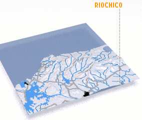 3d view of Río Chico