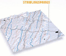 3d view of Stribling Springs