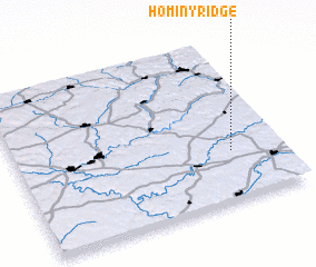 3d view of Hominy Ridge