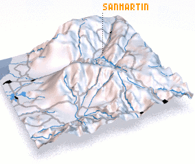 3d view of San Martín