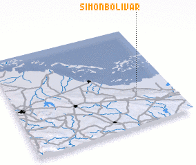 3d view of Simón Bolívar