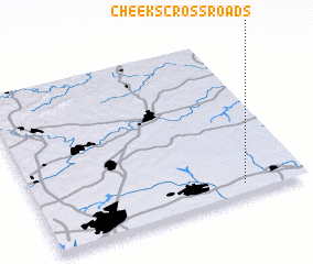 3d view of Cheeks Crossroads