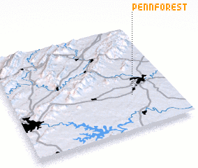 3d view of Penn Forest