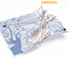 3d view of San Miguel