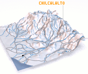 3d view of Chilcal Alto