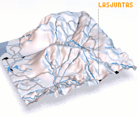 3d view of Las Juntas