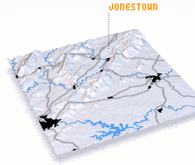 3d view of Jonestown