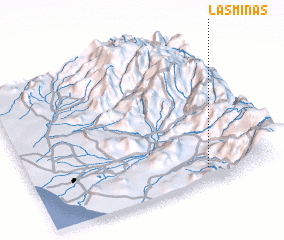 3d view of Las Minas