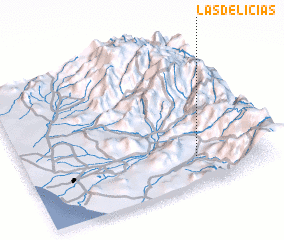 3d view of Las Delicias