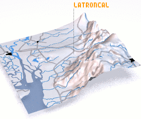 3d view of La Troncal