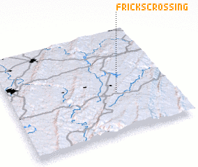 3d view of Fricks Crossing