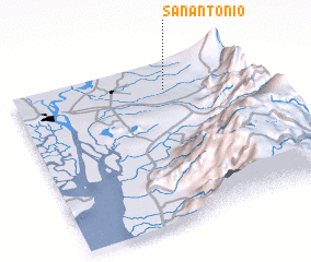 3d view of San Antonio